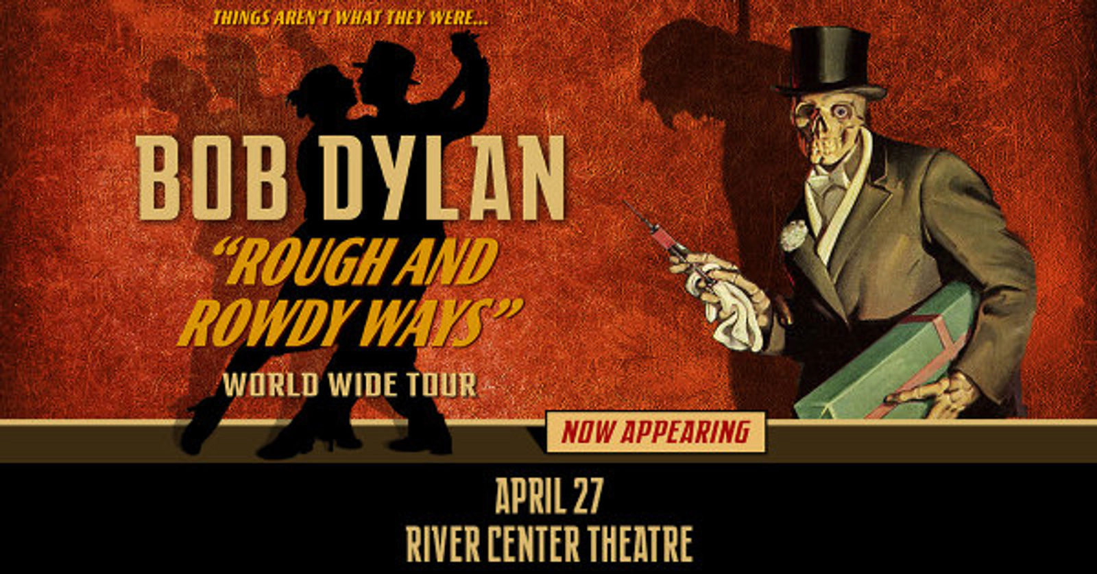 Win Tickets to See Bob Dylan at the River Center Theatre on April 27, 2026!