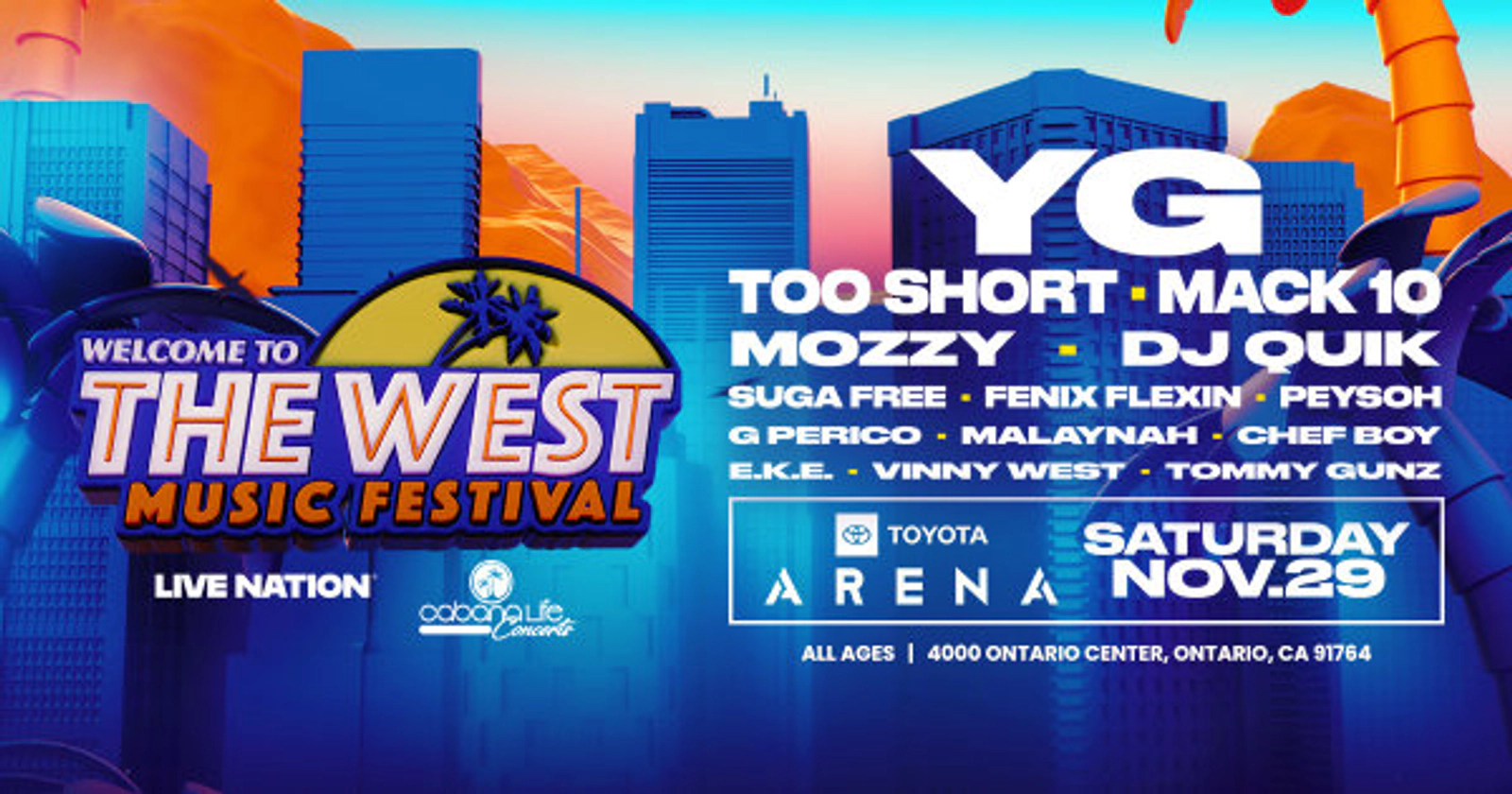 Enter to Win a Pair of Tickets to the Welcome to the West Festival Featuring YG! (11/29)