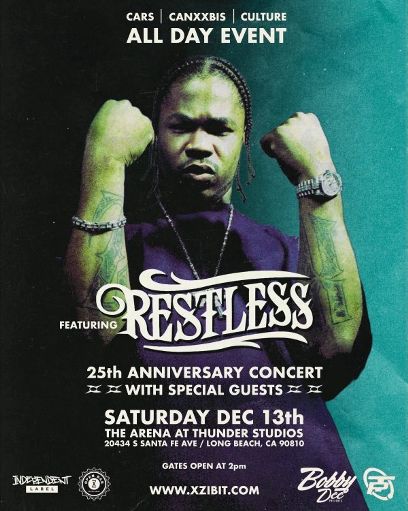 Enter to Win a Pair of Tickets to Xzibit's 25th Anniversary of Restless Concert at The Arena at Thunder Studios! (12/13)