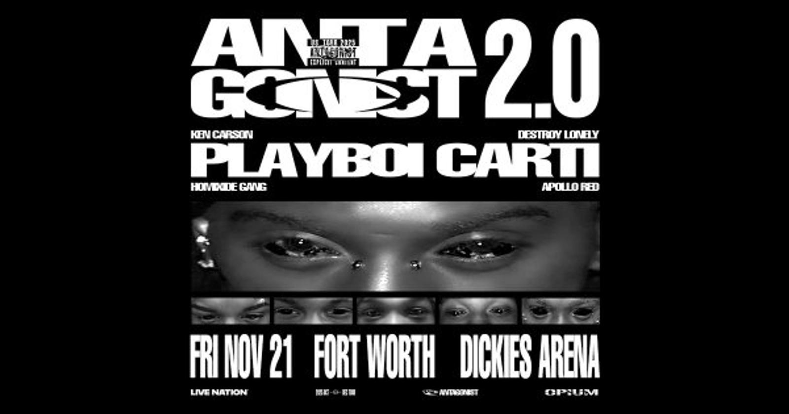 Enter to WIN tickets to the Playboi Carti: Antagonist Tour (TEXAS DATE)