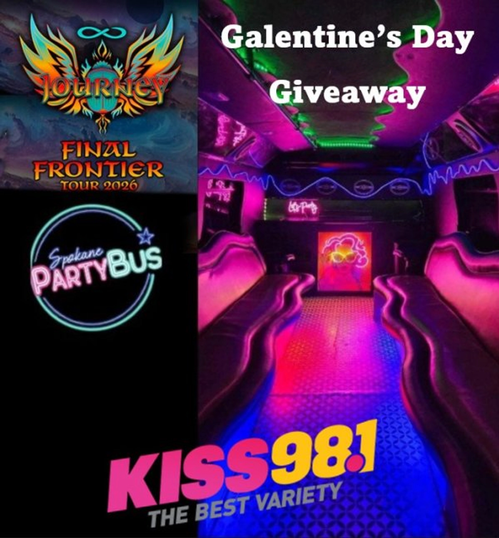 Galentine's Day Giveaway - Win a Trip Aboard the Final Frontier Party Bus Destination Journey!