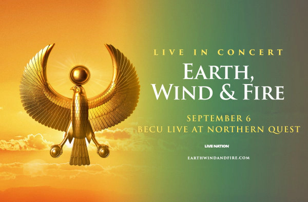 Earth, Wind & Fire Live on September 6th at Northern Quest