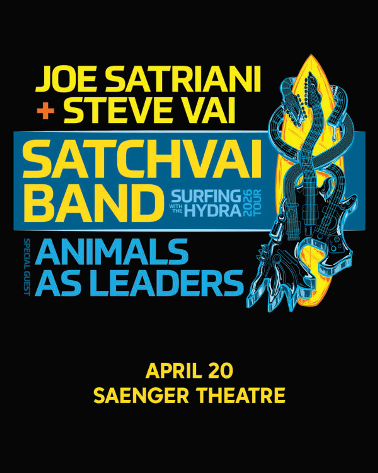 Win Tickets to see Joe Satriani & Steve Vai at the Mobile Saenger