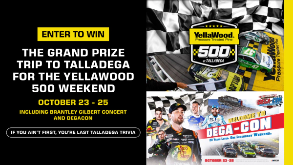 Play "If You Ain't First You're Last" Trivia and Enter to Win a Huge Trip to Talladega