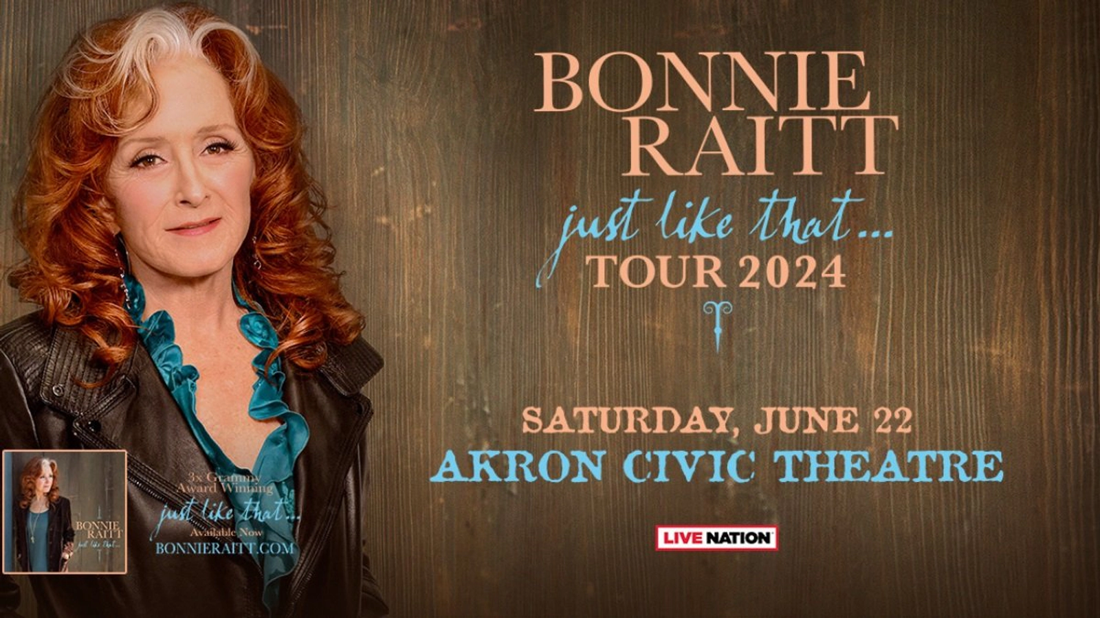 Enter For a Chance to Win a Pair of Tickets to See Bonnie Raitt at the