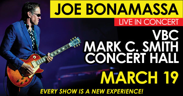 Win tickets to see Joe Bonamassa at The VBC!