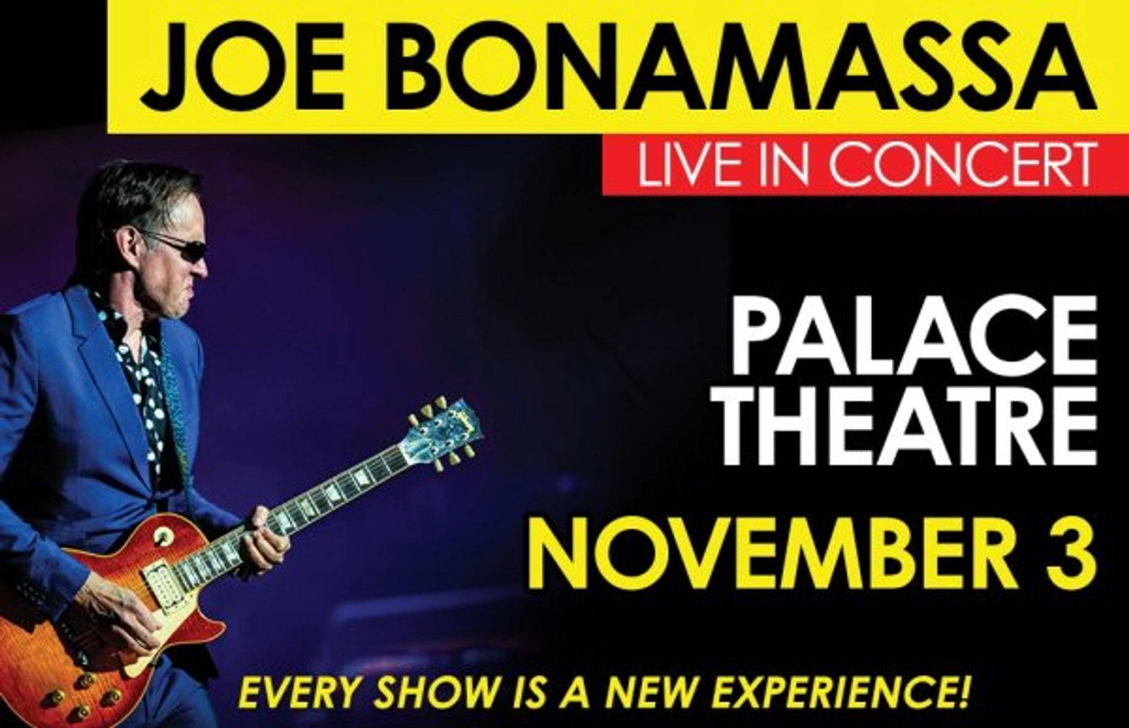 Win tickets to Joe Bonamassa at Palace Theatre!