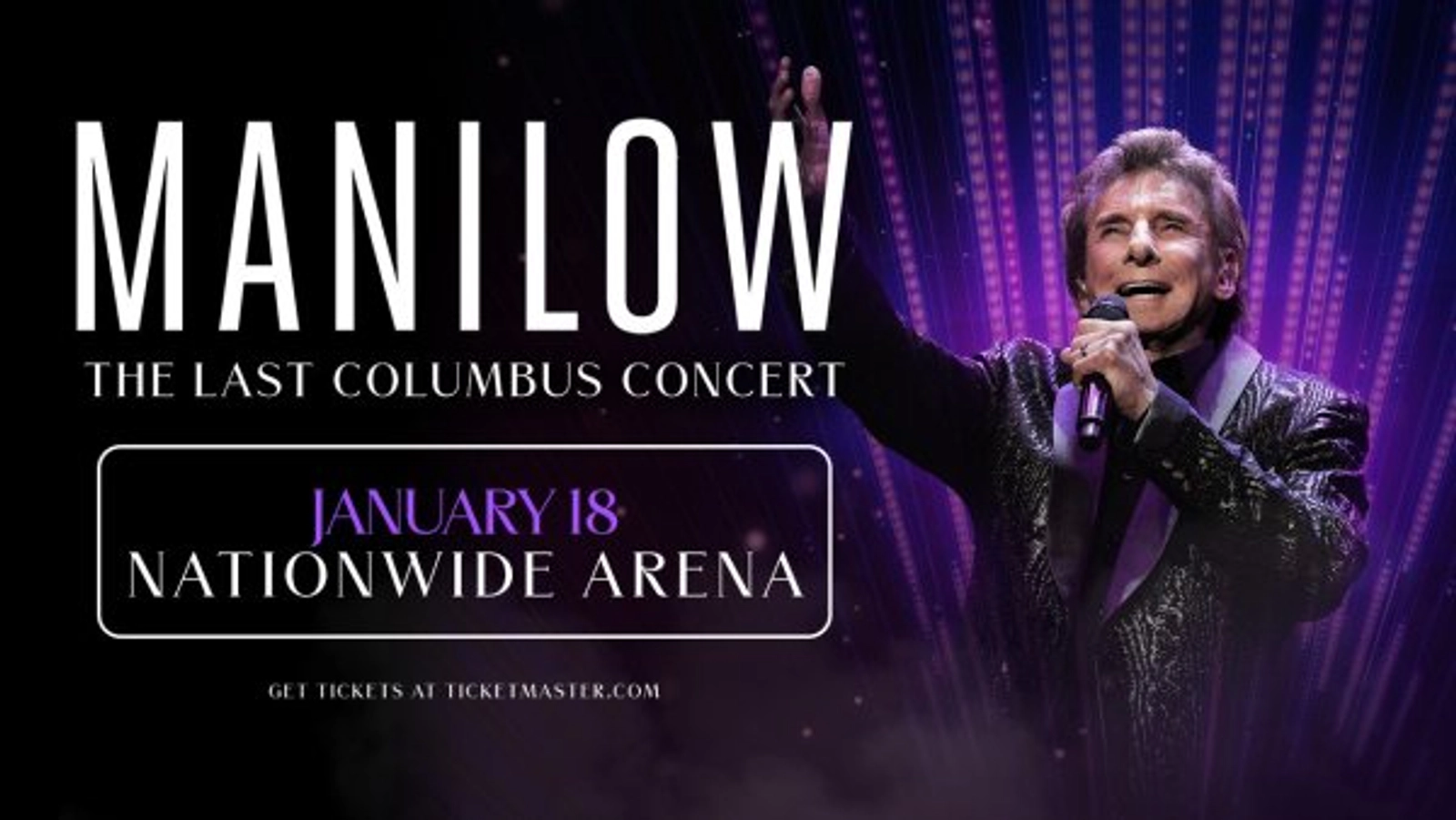 Win tickets to see Barry Manilow at Nationwide Arena!