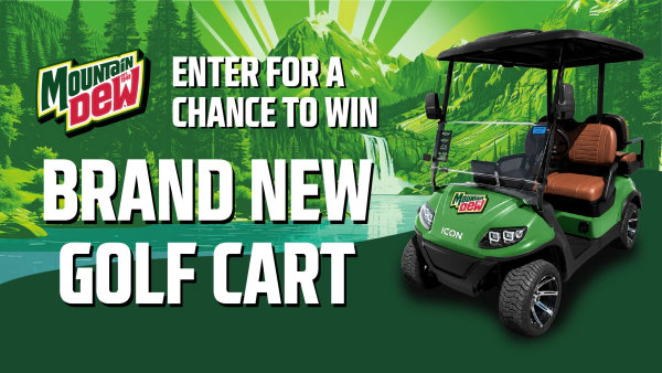 Mountain Dew Golf Cart