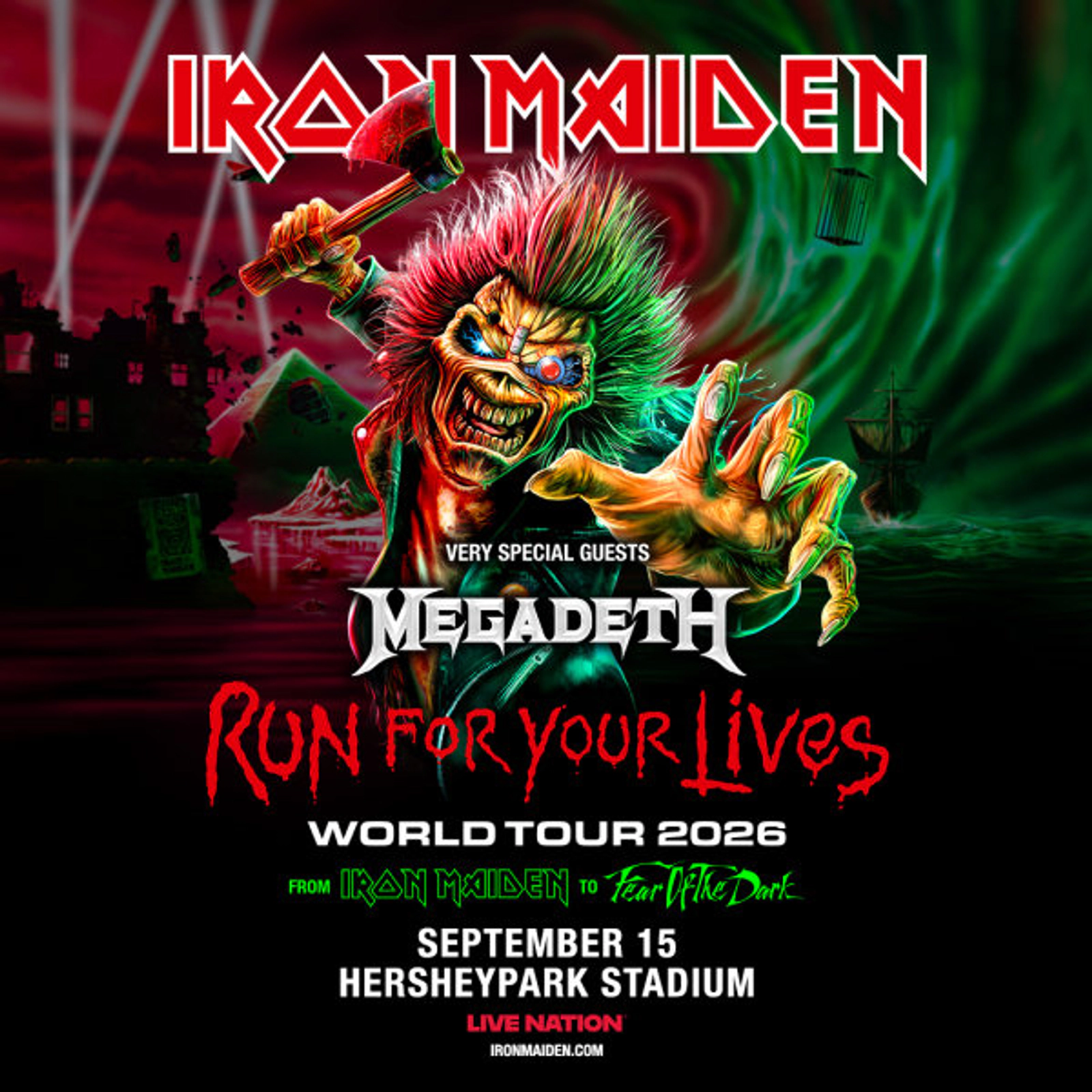 Register To Win Iron Maiden Tickets in Hershey!