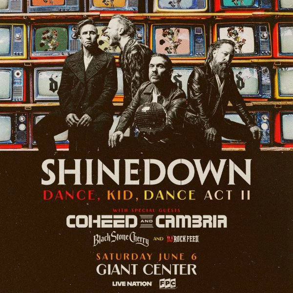 Register To Score Tickets To Shinedown in Hershey!