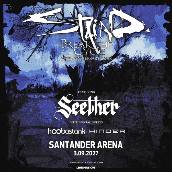 Register To Win Tickets to see Staind in Reading!