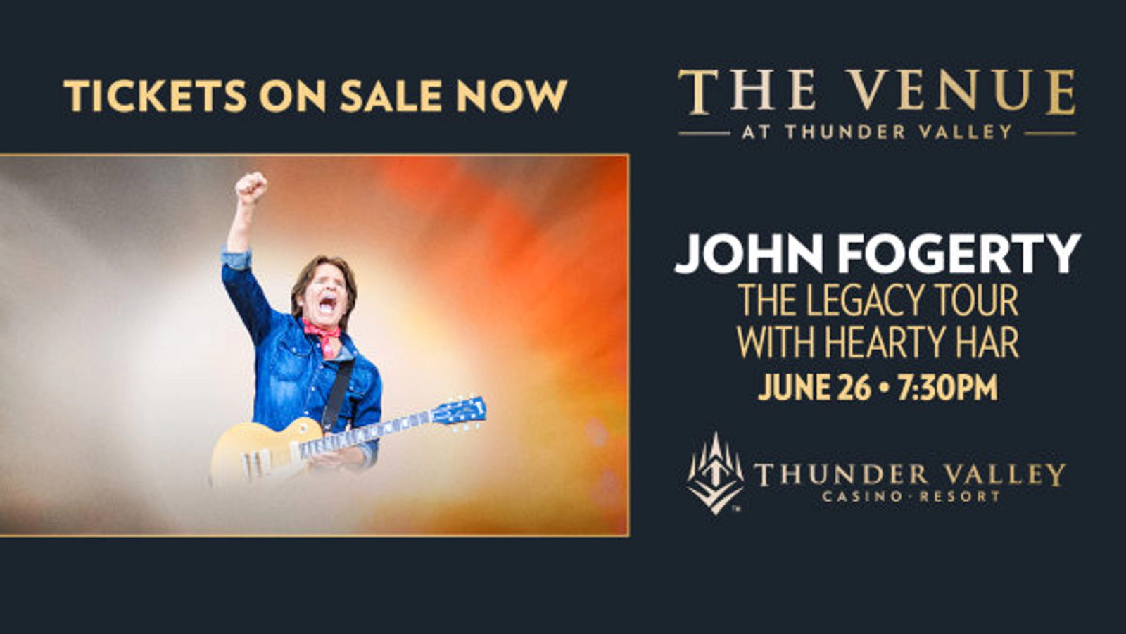 Enter To Win Tickets To See John Fogerty Coming June 26th To The Venue At Thunder Valley!