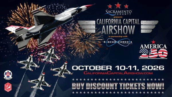 Listen For A Chance To Win Tickets For The CA Capital Air Show Coming October 10th & 11th To Mather Field Airport!