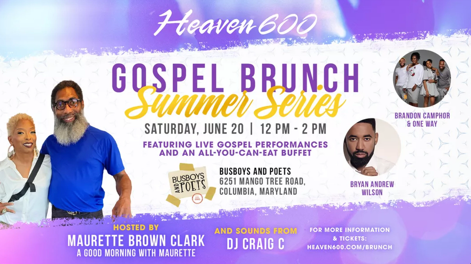 Enter to Win | Heaven 600 Gospel Brunch | 6/20/26