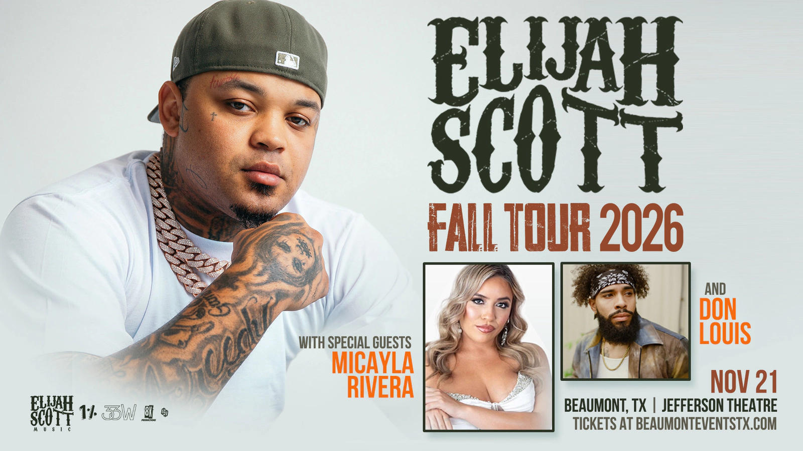 Win tickets to see Elijah Scott at the Jefferson Theatre 11/21 in Beaumont