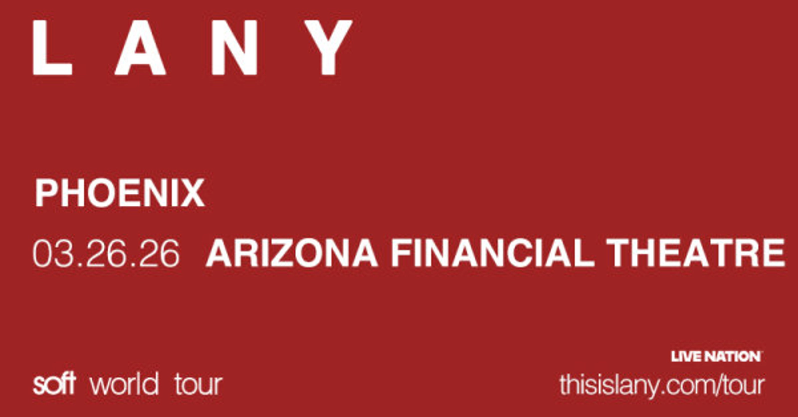 Win Tickets To See LANY at the Arizona Financial Theater!