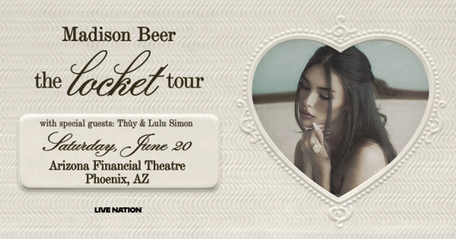 Win tickets to see Madison Beer at Arizona Financial Theatre!