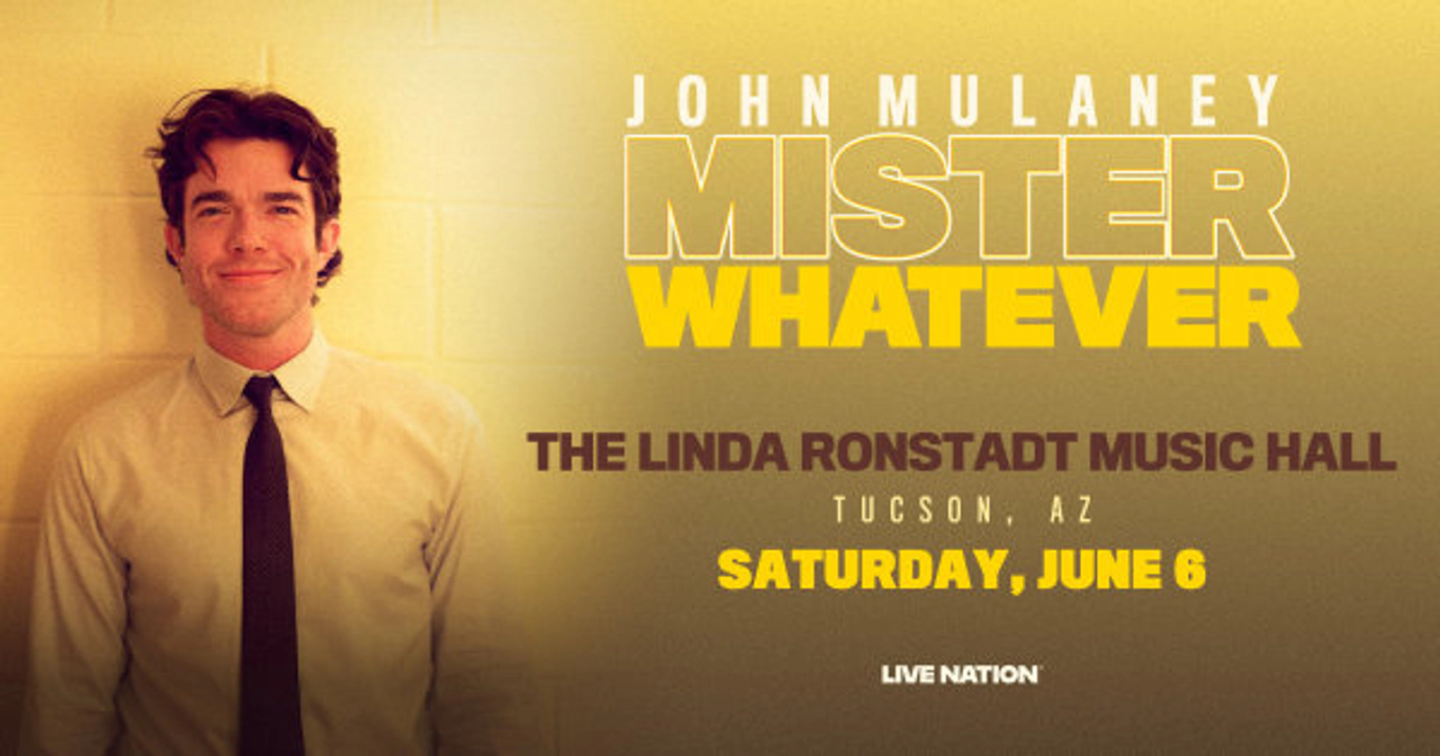 Win Tickets To See John Mulaney At The Linda Ronstadt Theater!