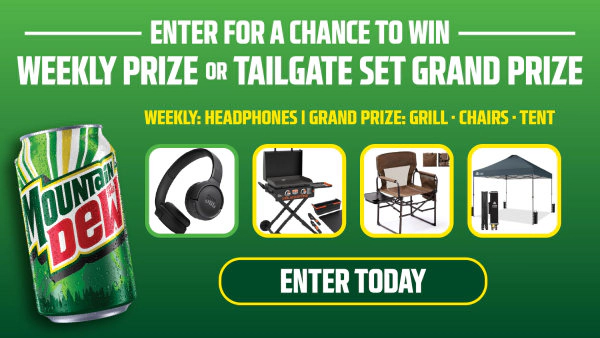 Enter to win a Tailgate Set from Mountain Dew