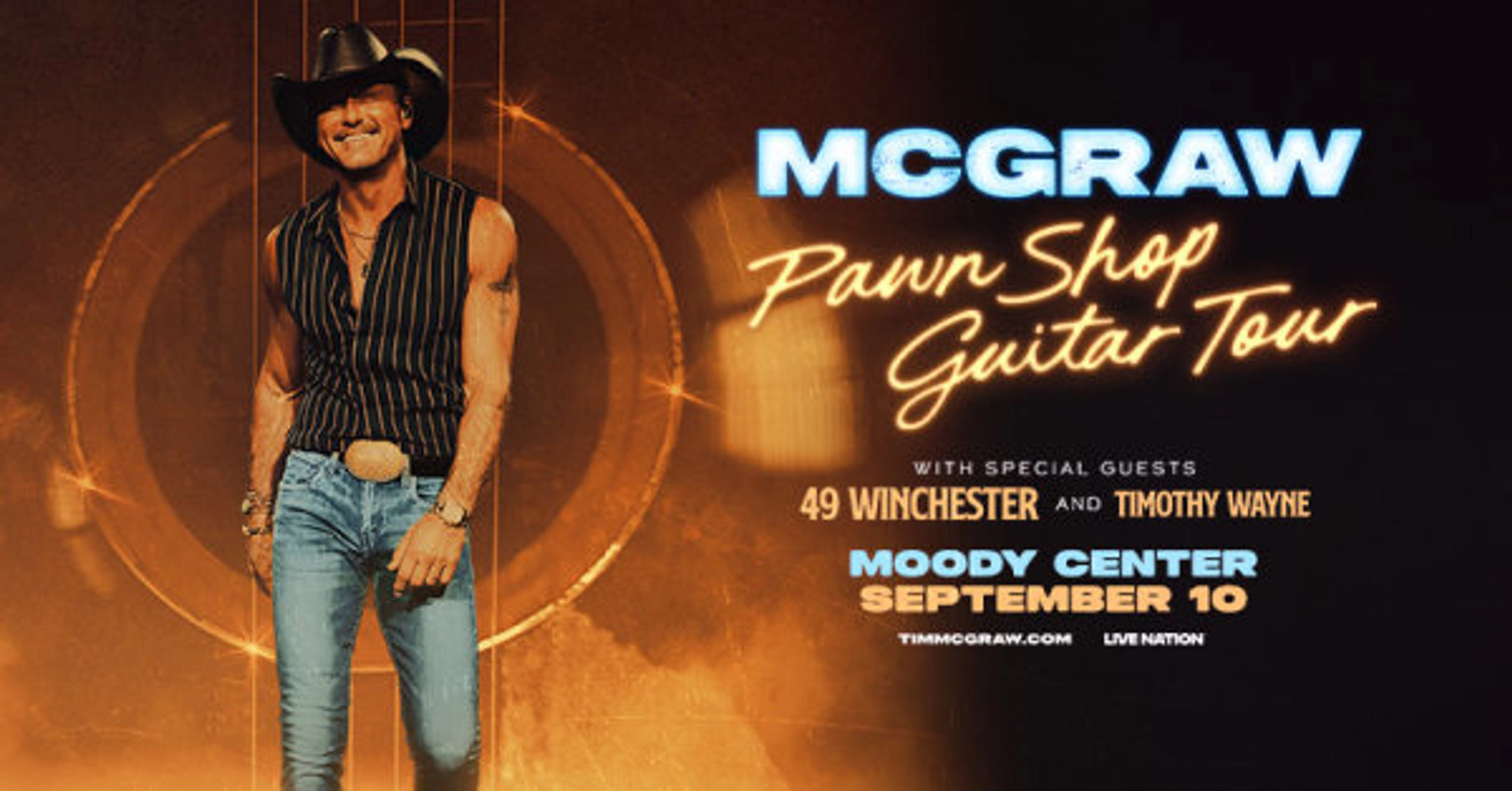WIN A PAIR OF TICKETS TO SEE TIM MCGRAW!