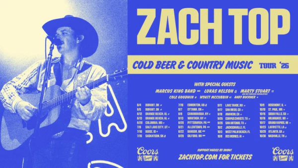WIN A PAIR OF TICKETS TO SEE ZACH TOP!