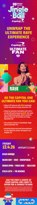 iHeartRadio's Jingle Ball Ultimate Fan Sweepstakes