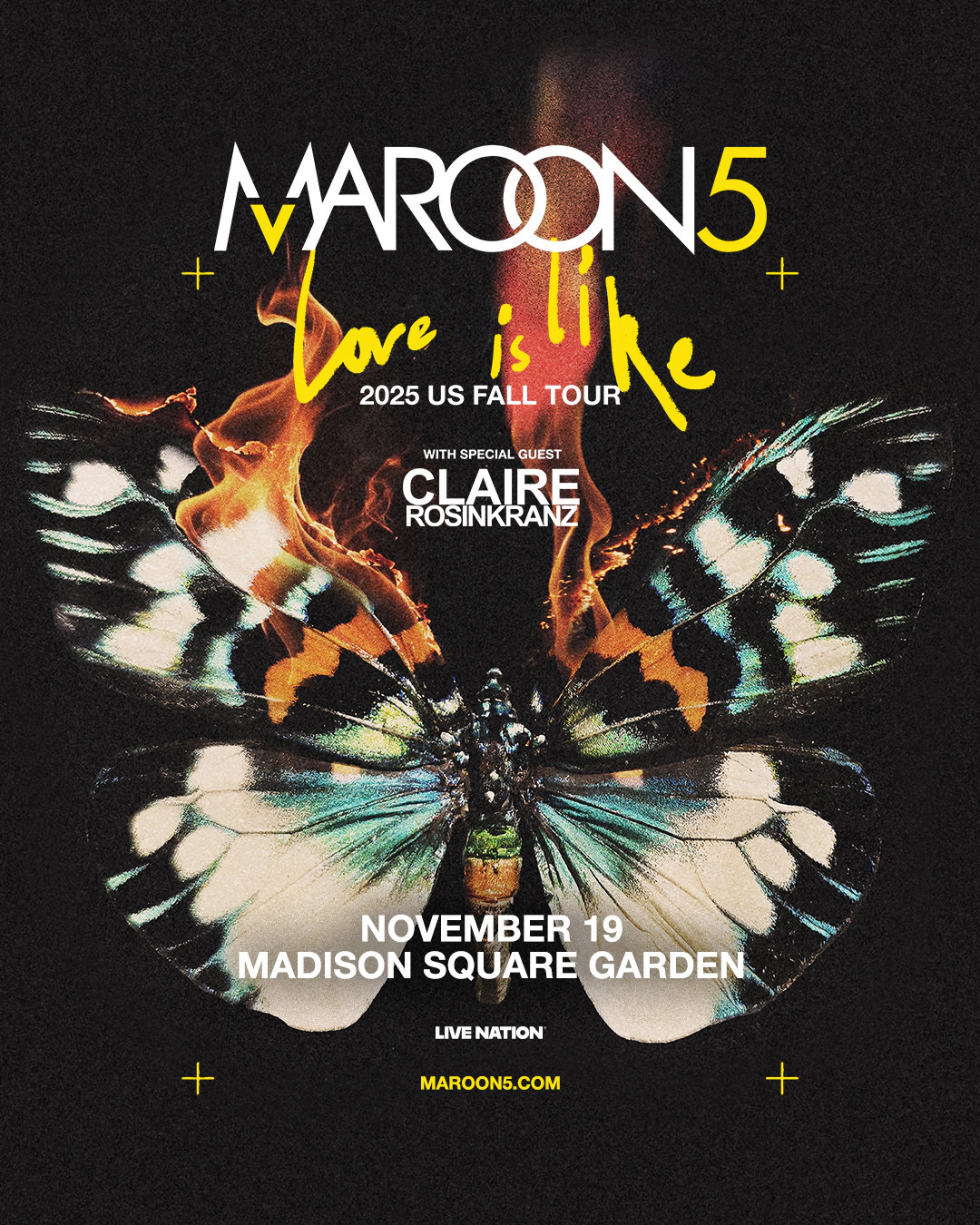 Maroon 5 チケット Maroon 5 WORLD TOUR 2022【追加公演】｜H.I.P.モバイル会員