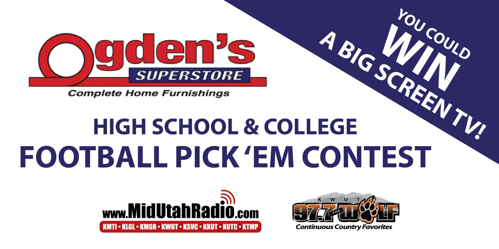 Ogden's Superstore Pro Football Pick 'Em Contest – Mid-Utah Radio