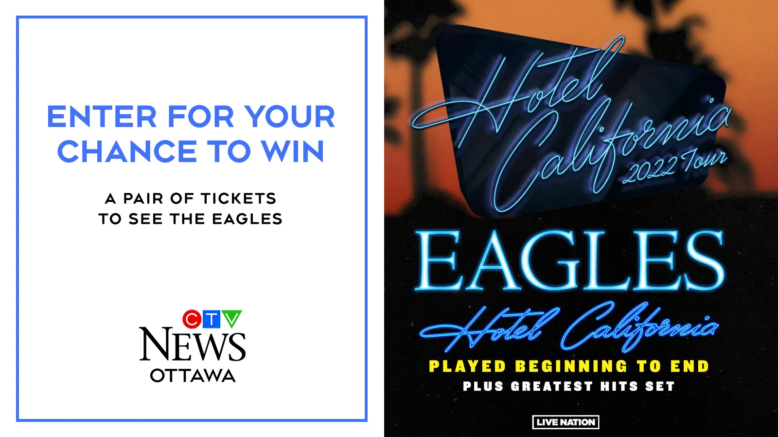 Win a Pair of Tickets to see The Eagles